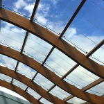 Curved photovoltaic custom skylight