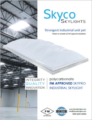 FM Approved Skypro Industrial Skylight- Info Sheet